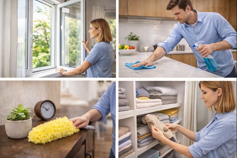 ¿Qué cuidados diarios ayudan a conservar el hogar en buen estado?